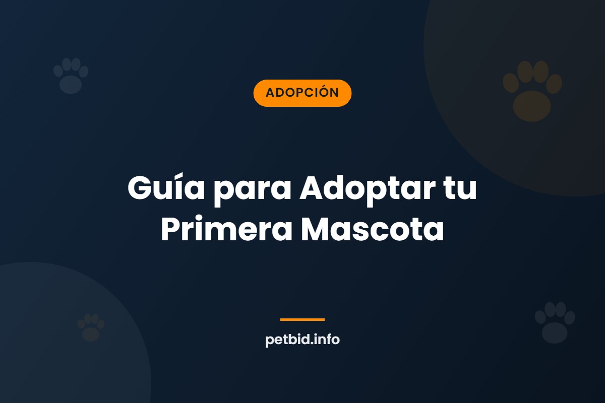 Adopción responsable de mascotas