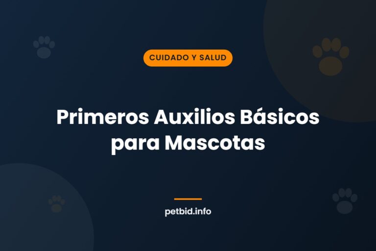 Primeros auxilios para mascotas