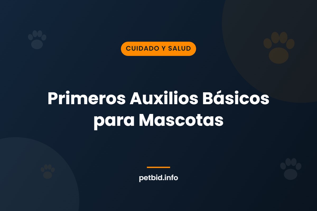 Primeros auxilios para mascotas